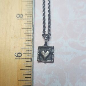 Roman Paul Silver Heart Pendant Necklace